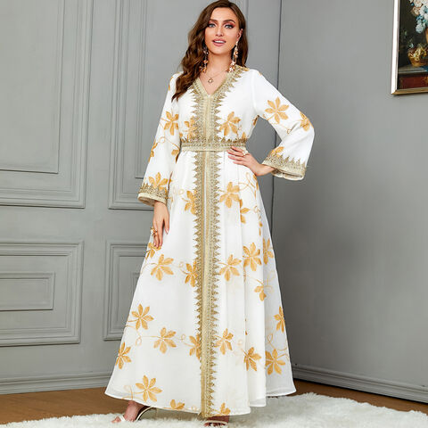 Fashion Abaya Marocain Femme For Uae Dubai Kuwaiti Women's Jalabiyat 2 Piece Set Full Sleeve Belted Gown Evening Dress