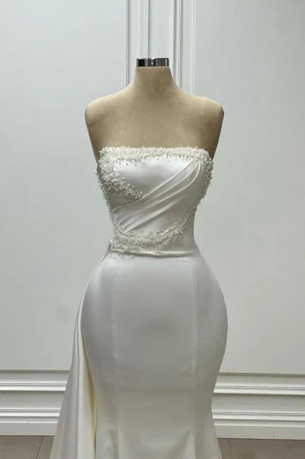 Gorgeous Women's Mermaid Bridal Dresses Sexy Sleeveless Princess Wedding Dress Formal Beach Party Bride Gowns Vestido De Novia