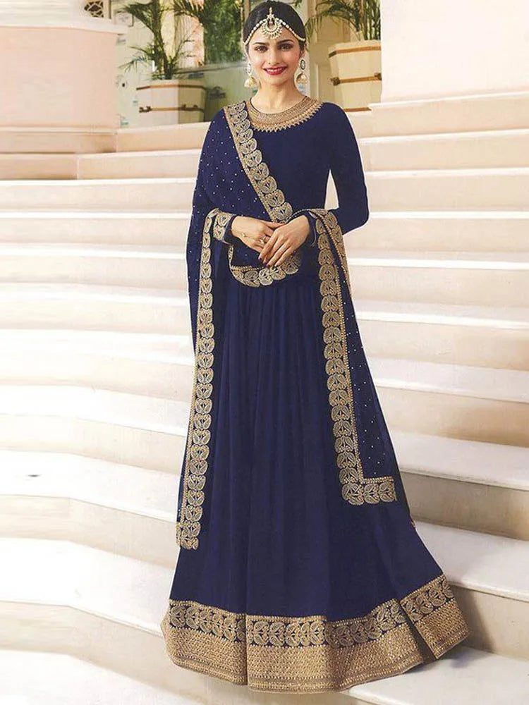 Dubai Arabic Caftan Formal Evening Dresses Royal Blue Embroidery Applique Long Sleeves Party Suit Special Occasion Gowns royal blue