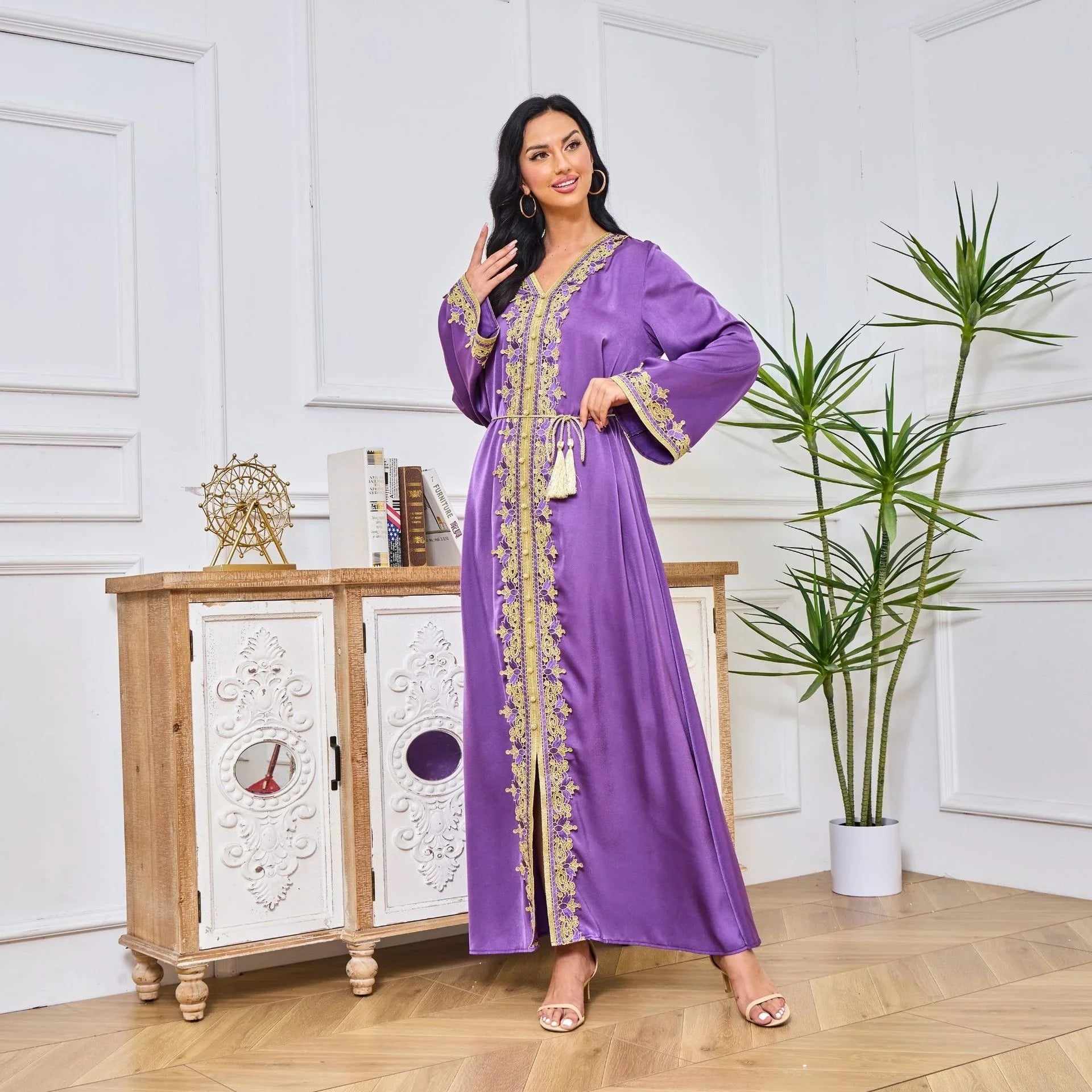 Abaya For Women Dubai Middle East Wedding Kaftan Summer New Abaya Ethnic Style Robe Muslim Jalabiya Fashion Dress Women Clothing