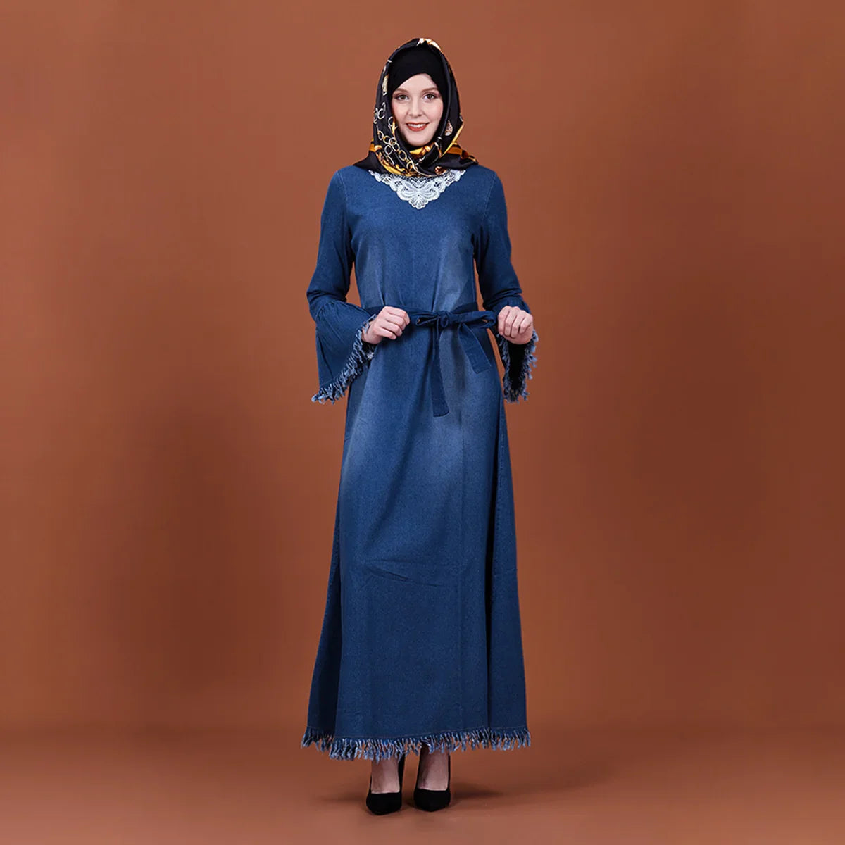 Muslin Dress For Women Dubai 2023 Abaya Islamic Long Dresses Ramadan Moroccan Caftan Turkey Dresses Fashion Female Clothing