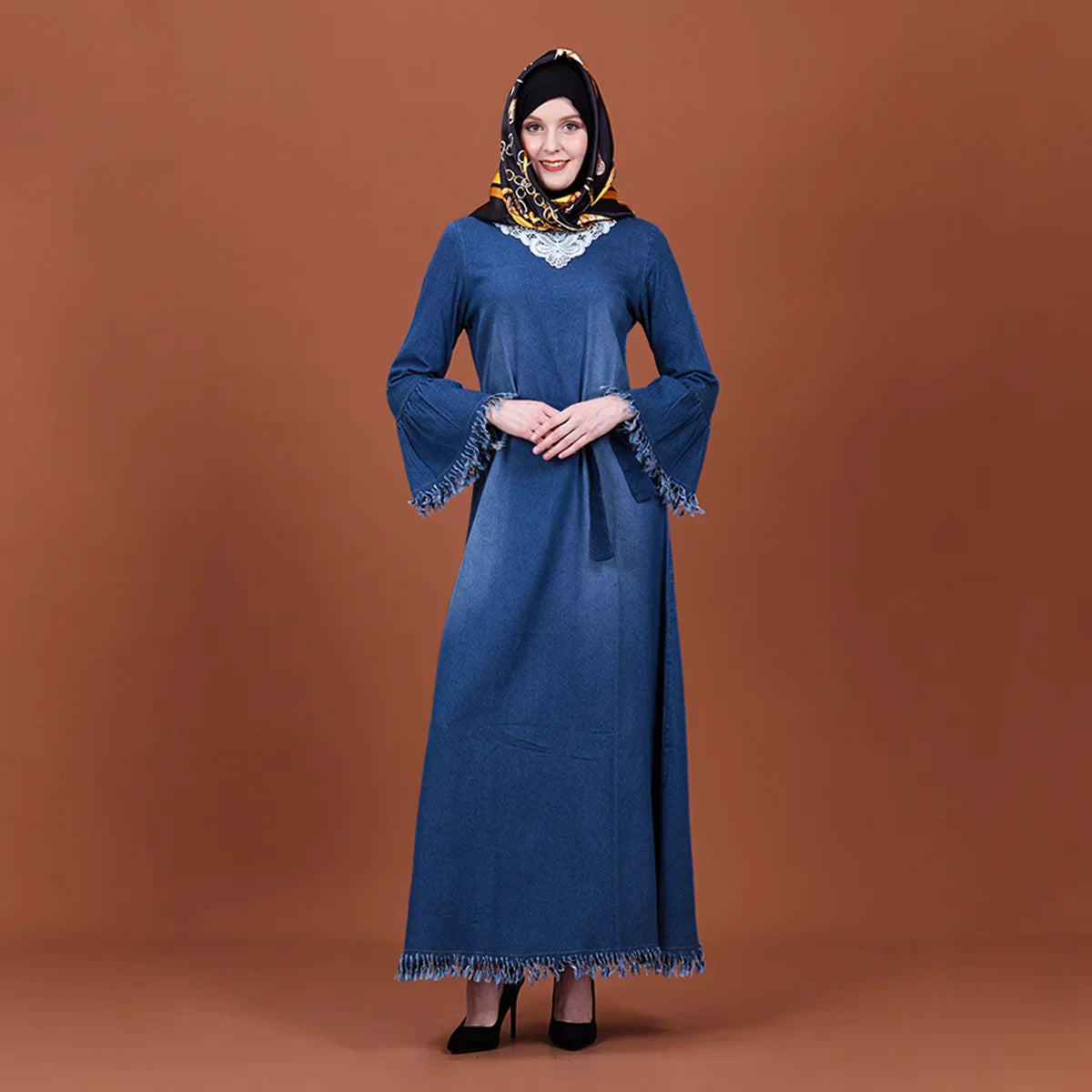 Muslin Dress For Women Dubai 2023 Abaya Islamic Long Dresses Ramadan Moroccan Caftan Turkey Dresses Fashion Female Clothing