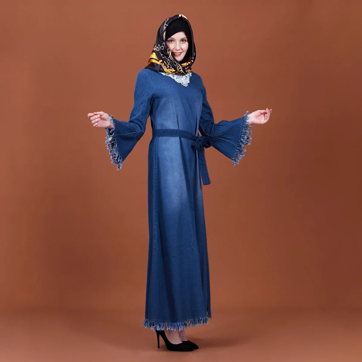 Muslin Dress For Women Dubai 2023 Abaya Islamic Long Dresses Ramadan Moroccan Caftan Turkey Dresses Fashion Female Clothing