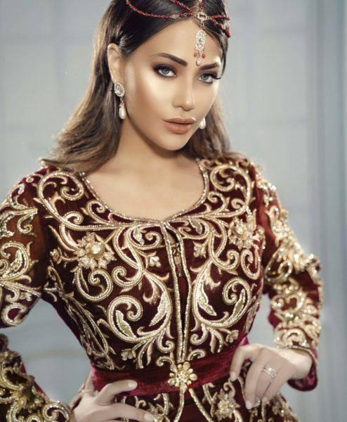 Algerian Caftan Burgundy Formal Evening Dresses Velvet Special occasion Dresses Lace Appliques Outfit Prom Party Gowns