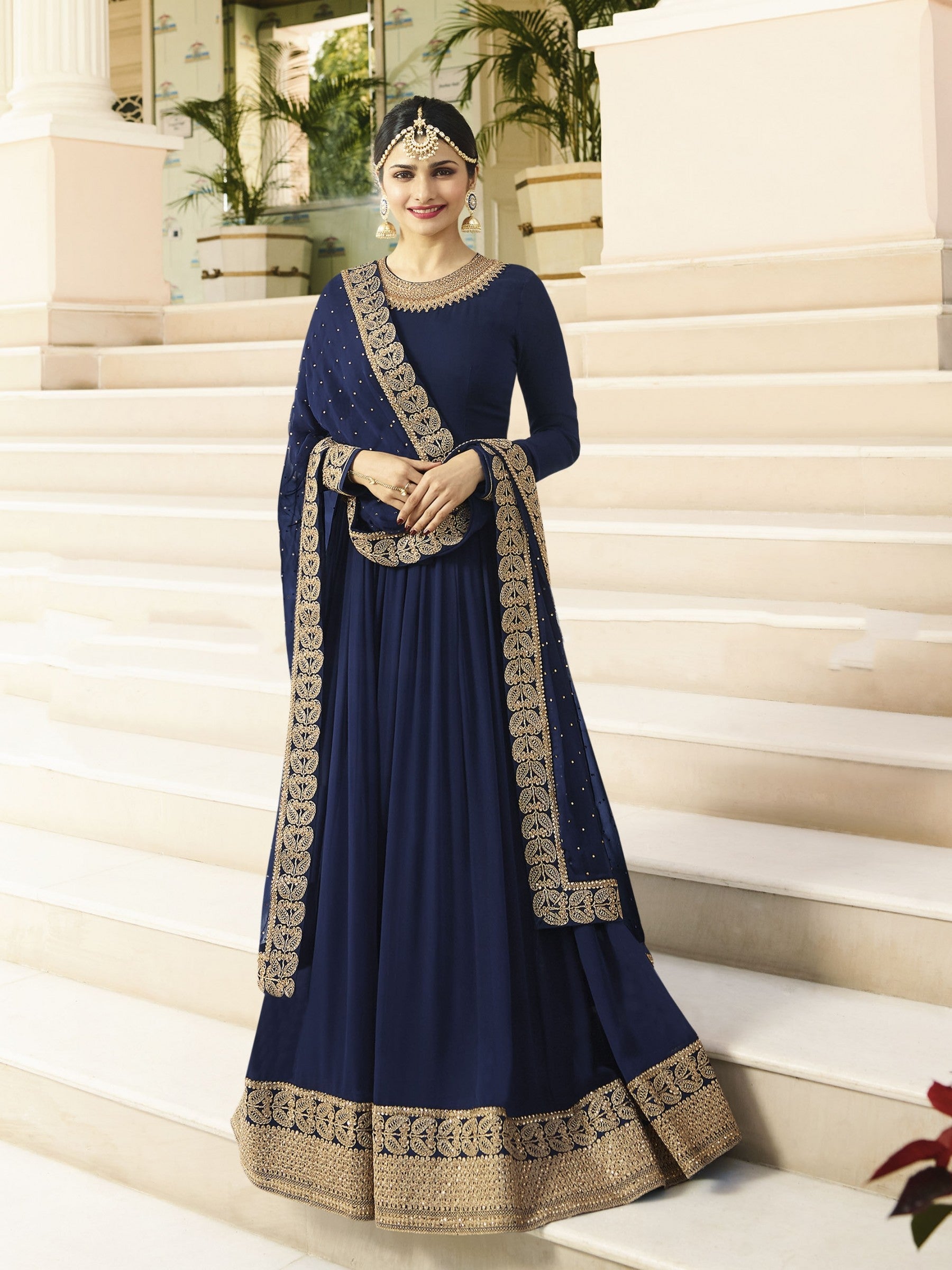 Dubai Arabic Caftan Formal Evening Dresses Royal Blue Embroidery Applique Long Sleeves Party Suit Special Occasion Gowns